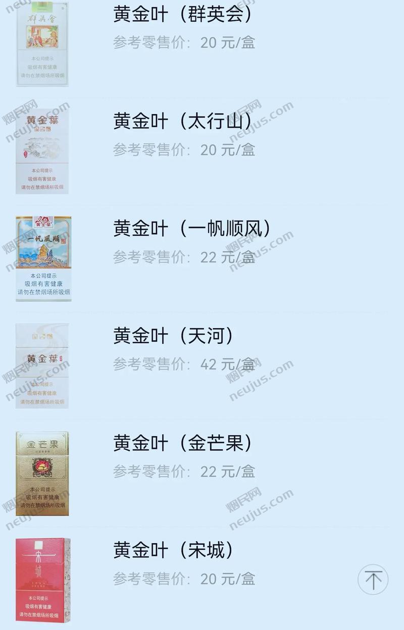 黄金叶细支香烟价格表图片,黄金叶细支香烟价格表图片解析 第5张 黄金叶细支香烟价格表图片,黄金叶细支香烟价格表图片解析 第5张